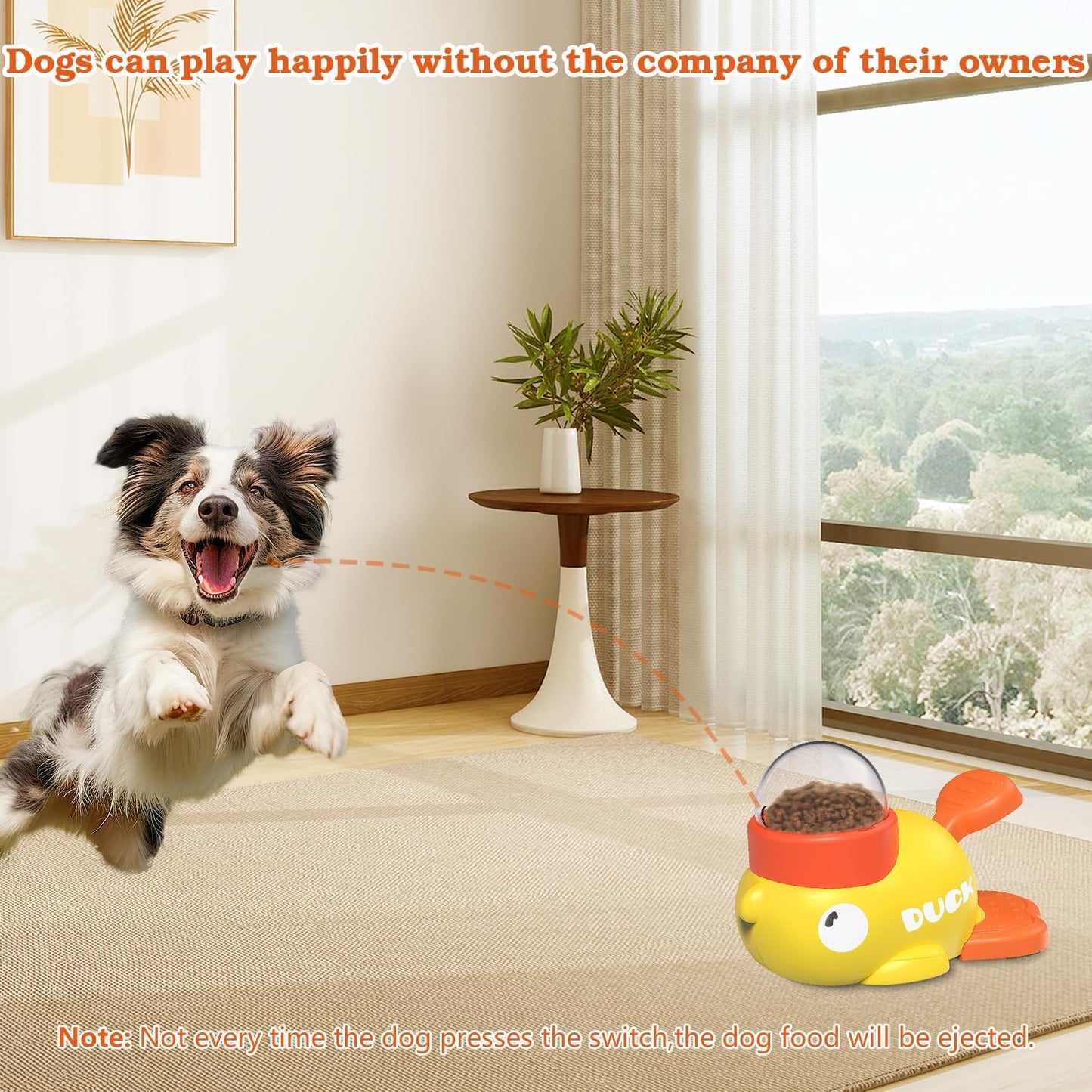 Engaging Duck-Shaped Dog Puzzle Treat Dispenser for Fun and Healthy Feeding