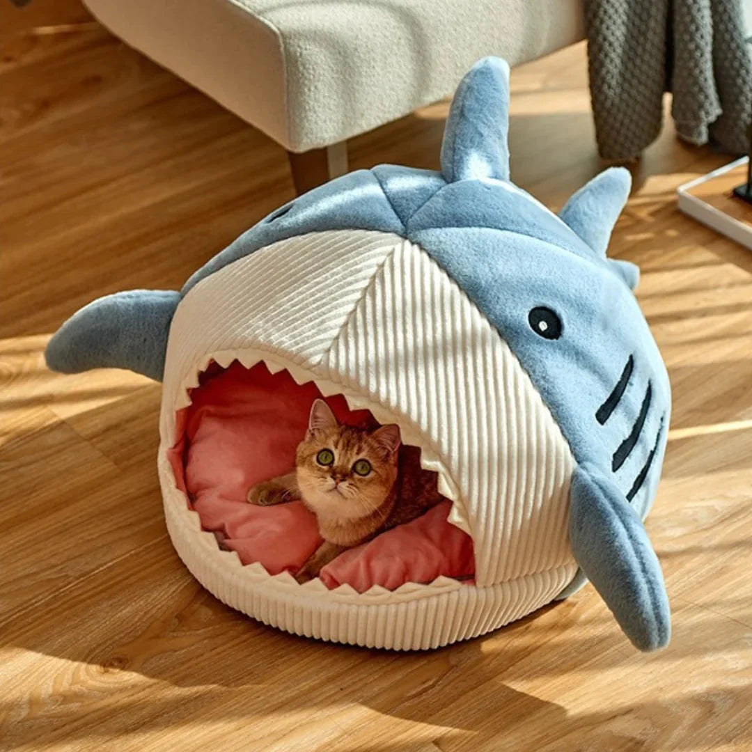 Luxury Plush Shark Pet Bed – The Ultimate Cozy Retreat for Your Furry Friend