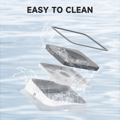 No Spill Slow Water Feeder - 2L Travel Bowl for Dogs & Cats in Stylish Grey