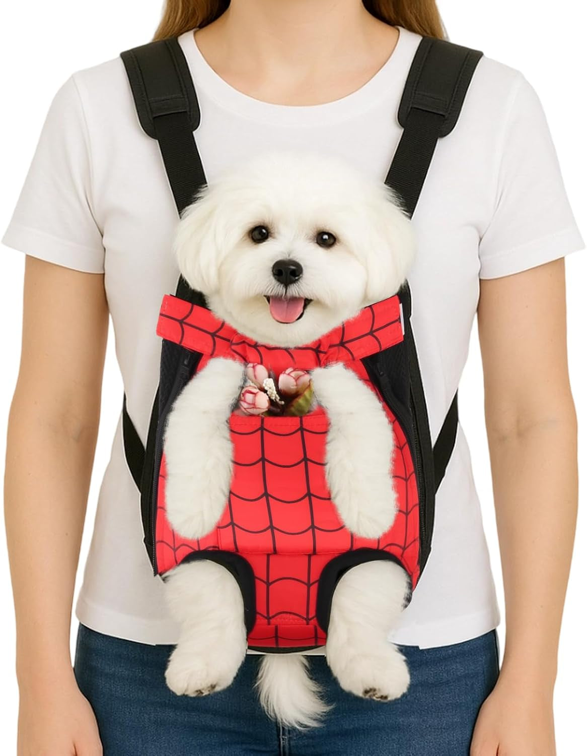 Ultimate Comfort Adjustable Dog Carrier Backpack - Your Perfect Companion for Outdoor Adventures with Your Furry Friend