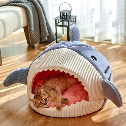 Luxury Plush Shark Pet Bed – The Ultimate Cozy Retreat for Your Furry Friend