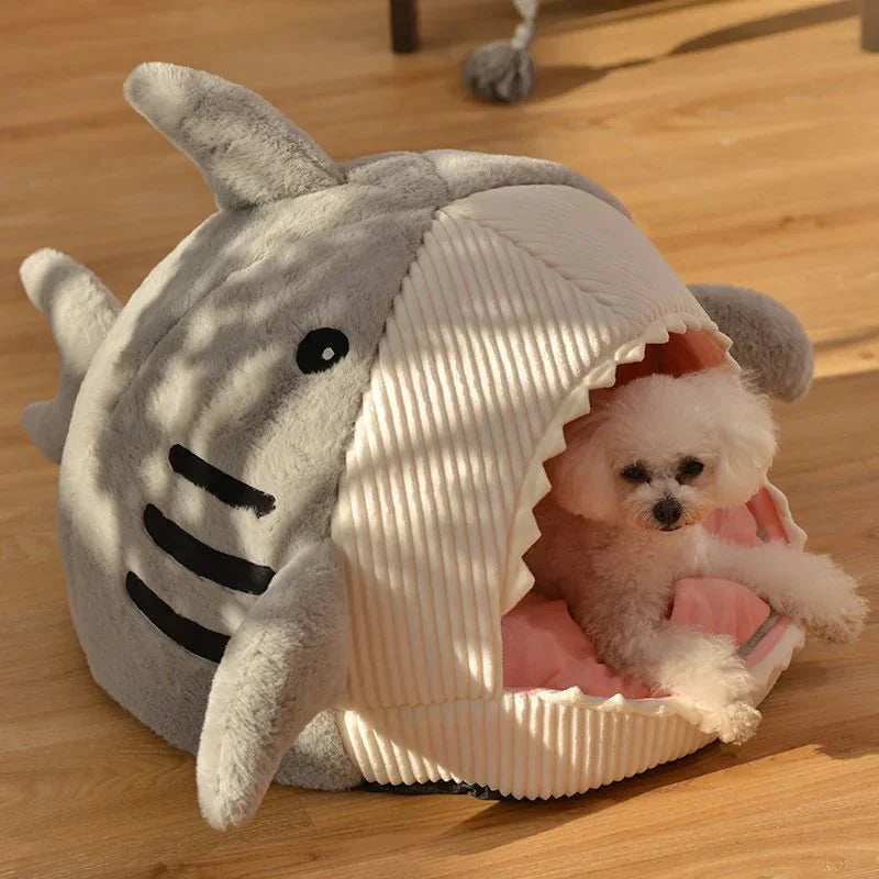 Luxury Plush Shark Pet Bed – The Ultimate Cozy Retreat for Your Furry Friend