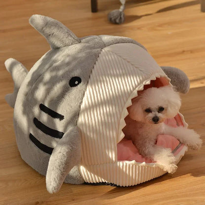 Luxury Plush Shark Pet Bed – The Ultimate Cozy Retreat for Your Furry Friend