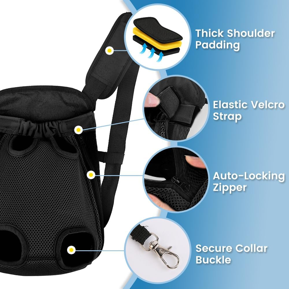 Ultimate Comfort Adjustable Dog Carrier Backpack - Your Perfect Companion for Outdoor Adventures with Your Furry Friend