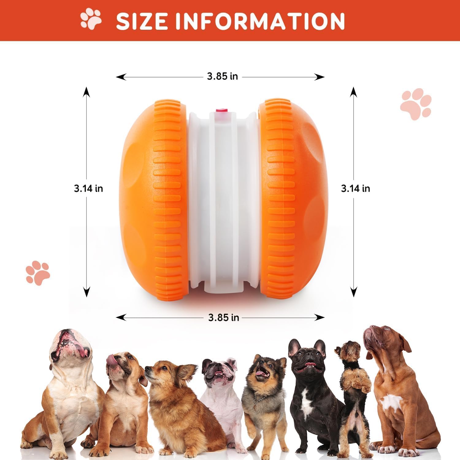 Chase & Play Interactive Dog Ball - Engaging Smart Motion Toy for Dogs, Puppies & Cats