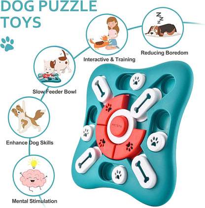 Engage Your Pup with the SmartyPaws Level2-UFO Interactive Puzzle – A Fun and Stimulating Slow Feeder for Dogs of All Breeds