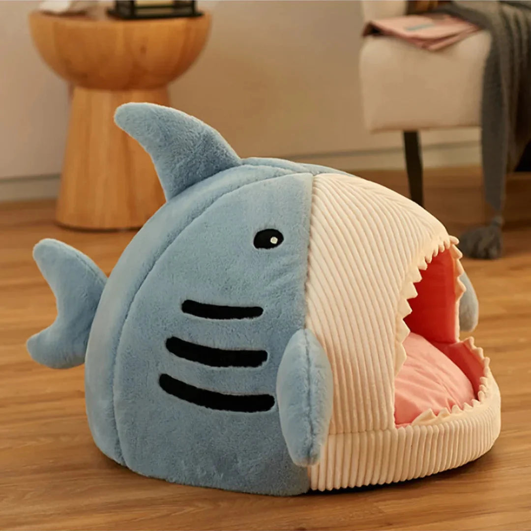 Luxury Plush Shark Pet Bed – The Ultimate Cozy Retreat for Your Furry Friend