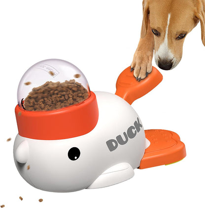 Engaging Duck-Shaped Dog Puzzle Treat Dispenser for Fun and Healthy Feeding