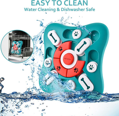 Engage Your Pup with the SmartyPaws Level2-UFO Interactive Puzzle – A Fun and Stimulating Slow Feeder for Dogs of All Breeds