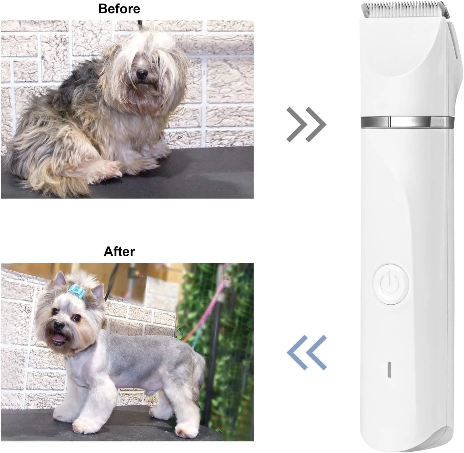 Ultimate Professional Dog Grooming Kit: Rechargeable Low Noise Cordless Clippers with Adjustable Trimmer Heads for Effortless Pet Grooming