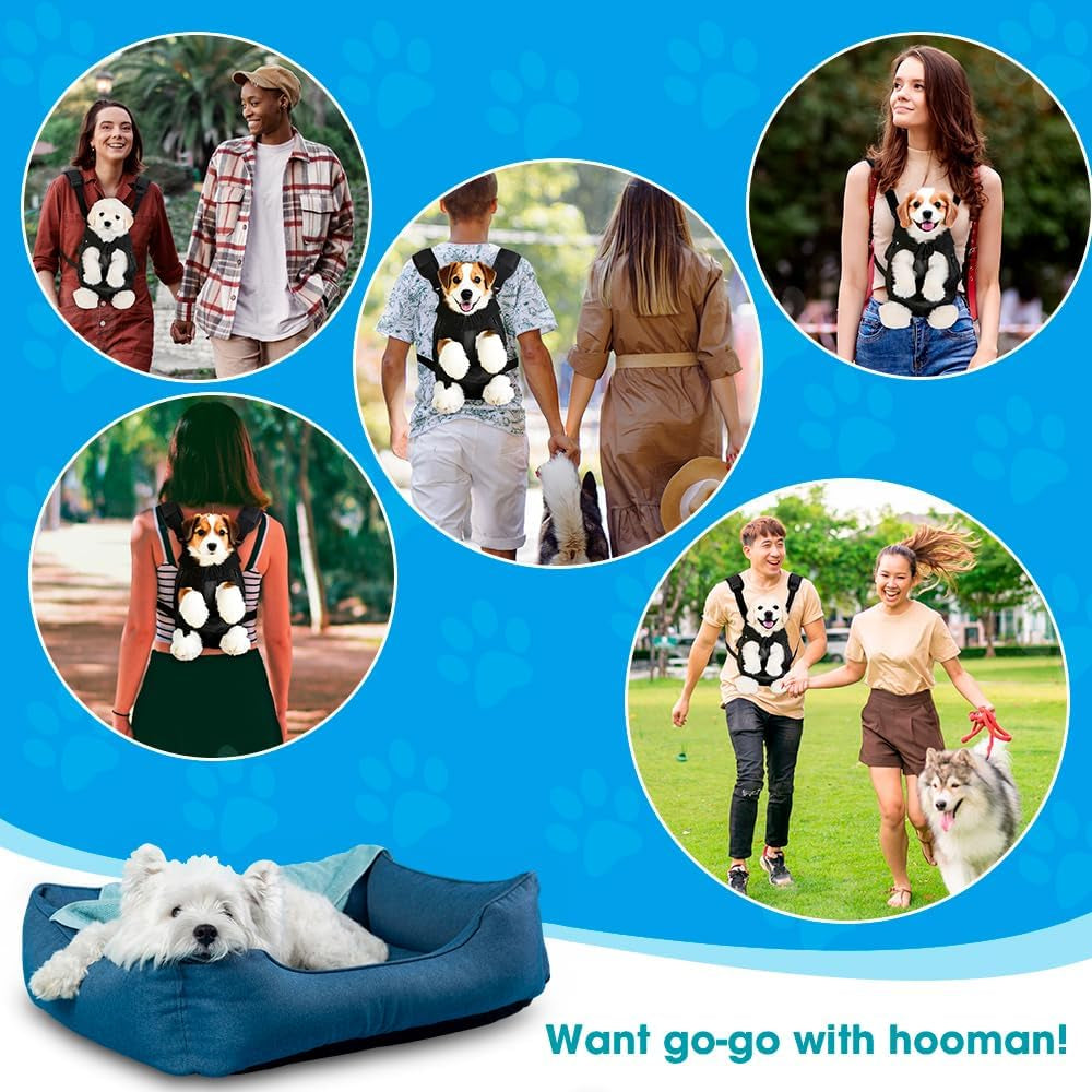 Ultimate Comfort Adjustable Dog Carrier Backpack - Your Perfect Companion for Outdoor Adventures with Your Furry Friend