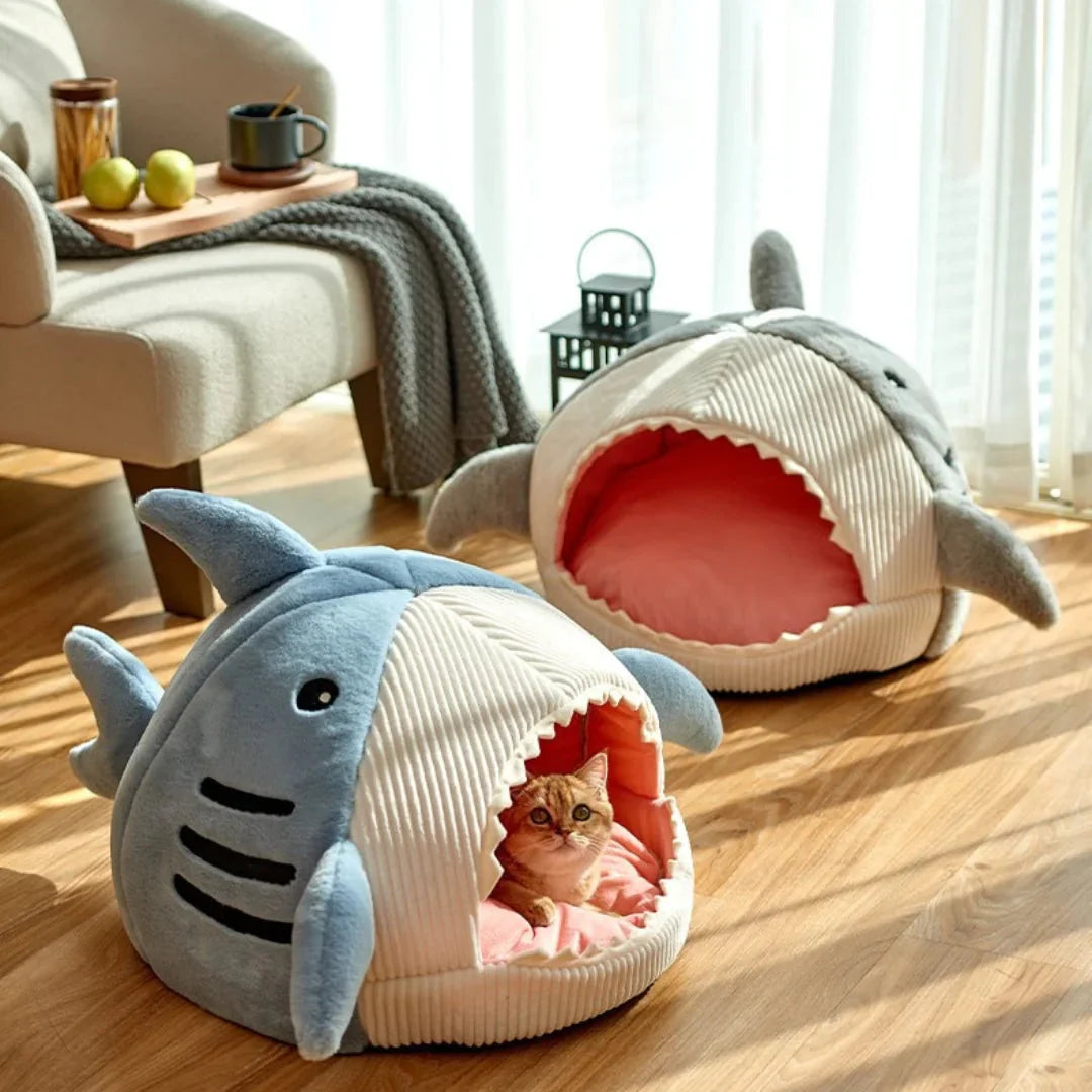 Luxury Plush Shark Pet Bed – The Ultimate Cozy Retreat for Your Furry Friend