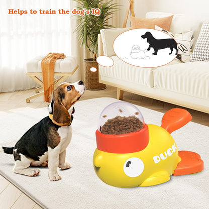 Engaging Duck-Shaped Dog Puzzle Treat Dispenser for Fun and Healthy Feeding