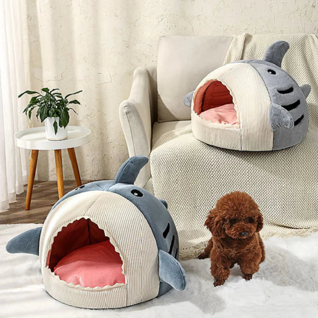 Luxury Plush Shark Pet Bed – The Ultimate Cozy Retreat for Your Furry Friend