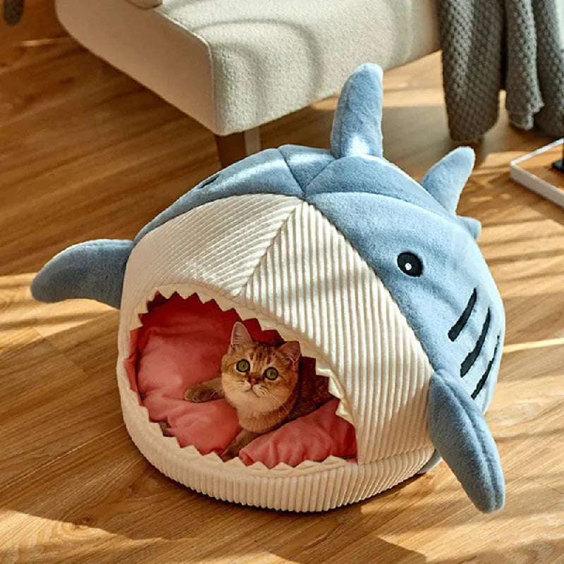 Luxury Plush Shark Pet Bed – The Ultimate Cozy Retreat for Your Furry Friend