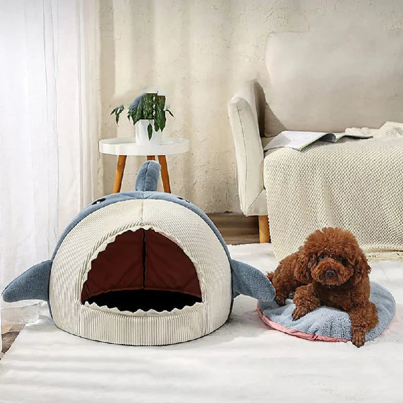 Luxury Plush Shark Pet Bed – The Ultimate Cozy Retreat for Your Furry Friend